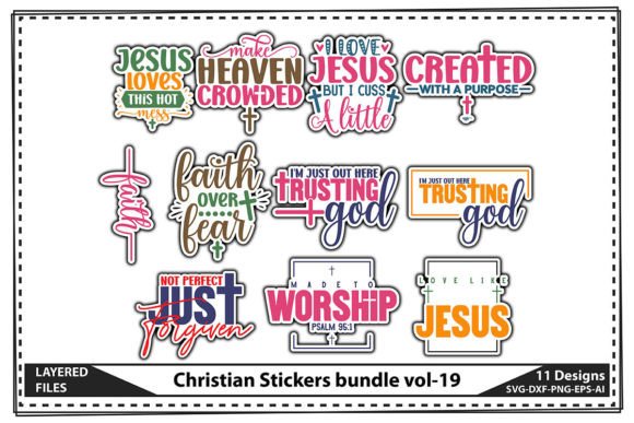 Christian Stickers Bundle Vol-19
