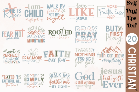 Christian SVG Bundle, Faith Svg Design Review
