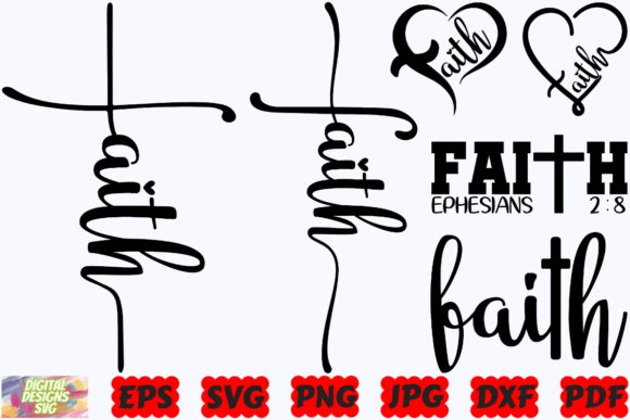 Faith SVG Graphics for Christian Crafts & Editorial Design