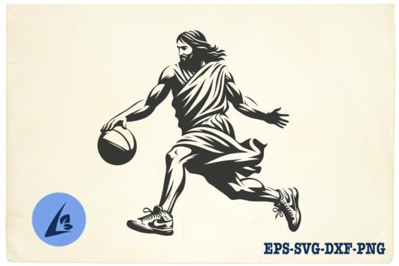 Funny Jesus Basketball SVG Clipart 13: Graphics & Illustrations Review