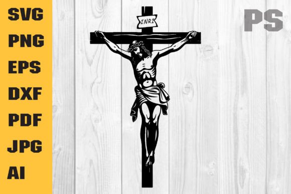 Jesus Crucifix Graphics for Crafts
