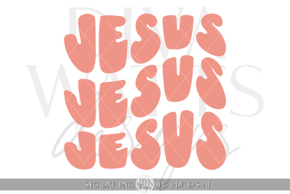 Jesus Word Art Graphic SVG for Crafts & Graphics