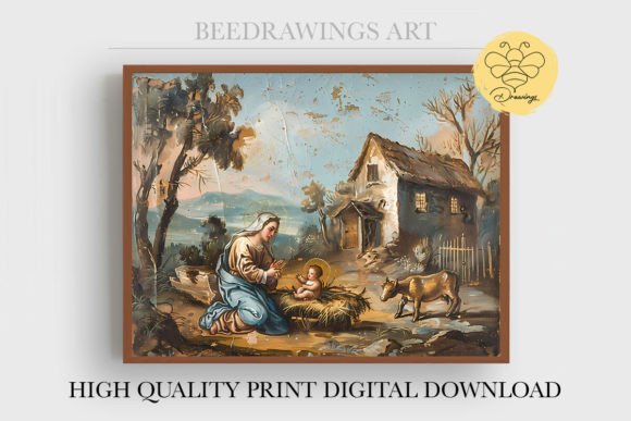 Oil Painting Jesus Wall Art 07 Graphics